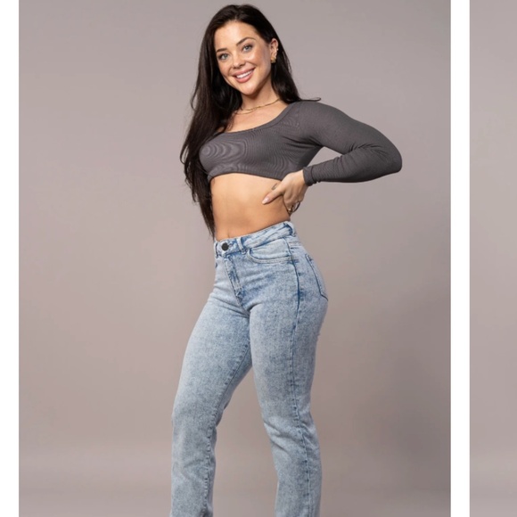 Fitjeans Straight Leg - 80s Blue - Picture 1 of 13